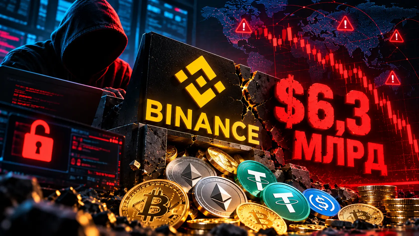 Binance зламали на $6,3 млрд